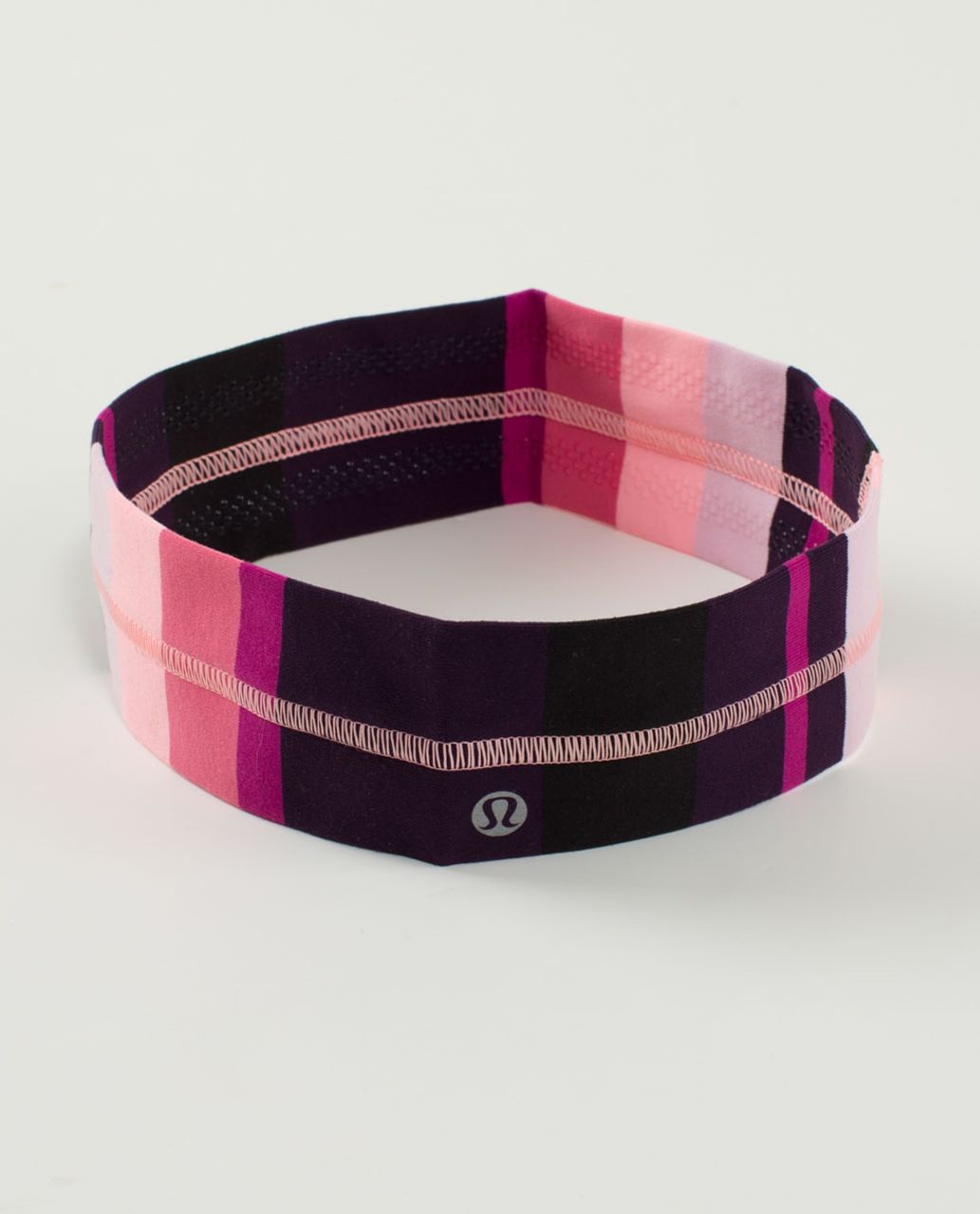 Lululemon Fly Away Tamer Headband - Assorted Stripe Bleached Coral