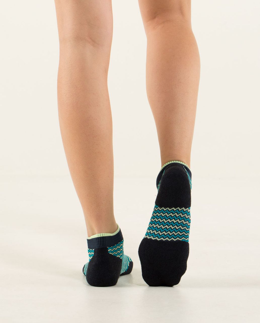 Lululemon Women's Ultimate Padded Run Sock - Womens Padded Chevron Inkwell