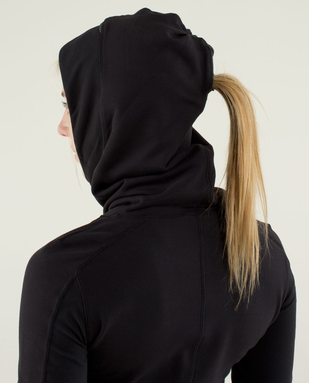 Lululemon Base Runner Hoodie - Wee Stripe Black Heathered Black / Black / Black