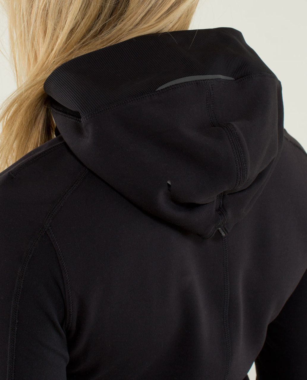 Lululemon Base Runner Hoodie - Wee Stripe Black Heathered Black / Black / Black