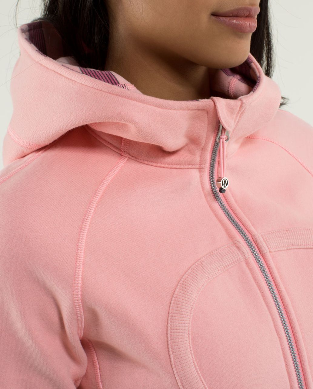 Lululemon Scuba Hoodie *Stretch (Lined Hood) - Coral / Guava Lava / Micro Macro Stripe Bleached Coral