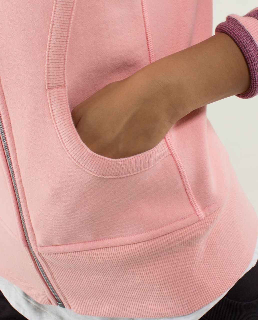 Lululemon Scuba Hoodie *Stretch (Lined Hood) - Coral / Guava Lava / Micro Macro Stripe Bleached Coral