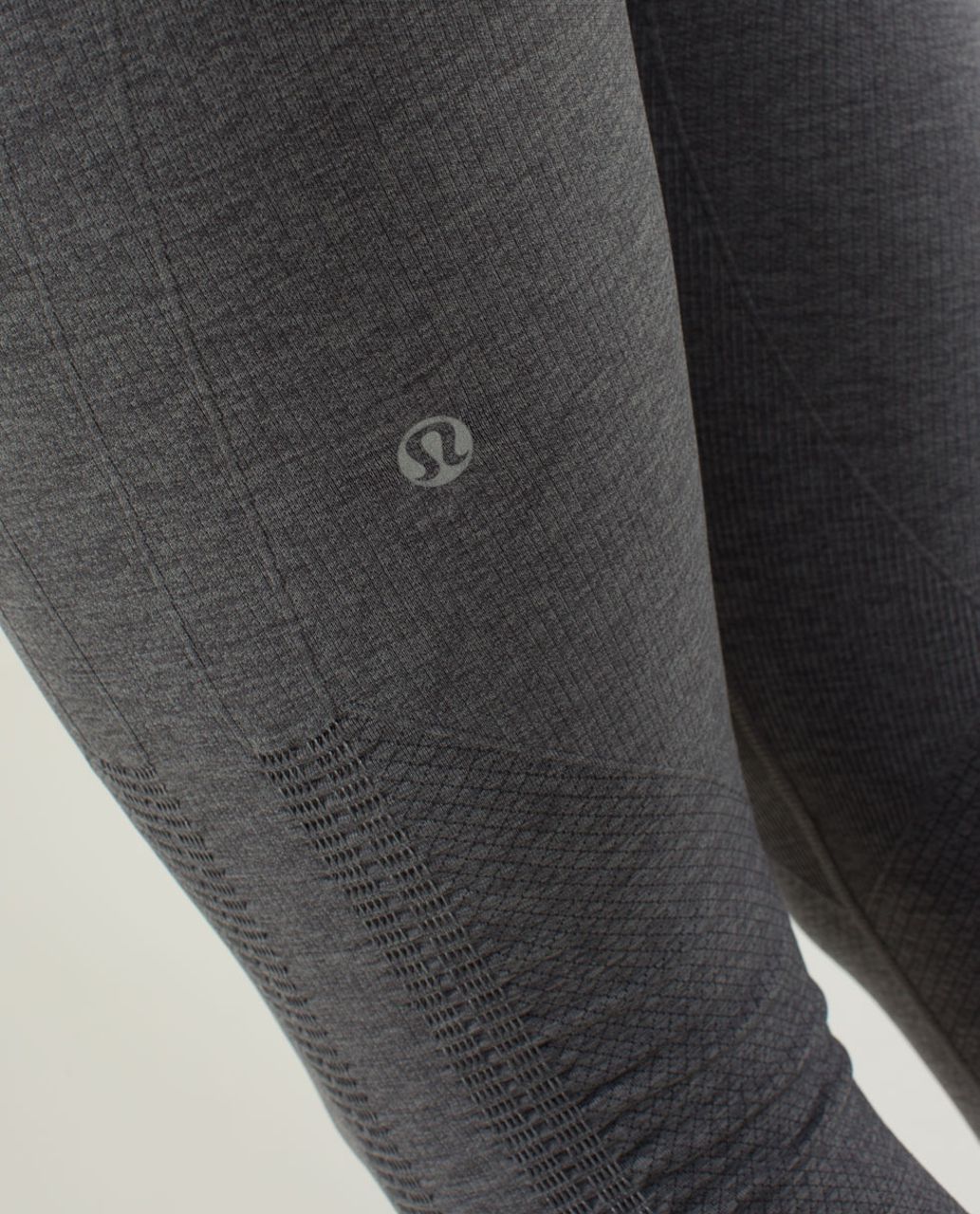 Lululemon In The Flow Crop II - Heathered Soot Light