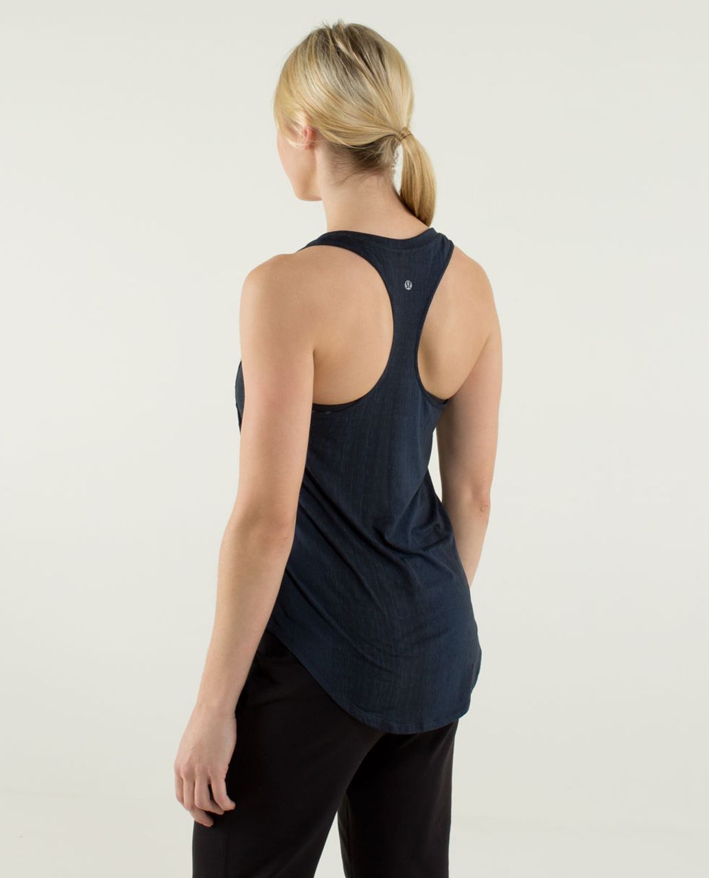 Lululemon Yogi Racer Tank - Misty Stripe Burnout Inkwell