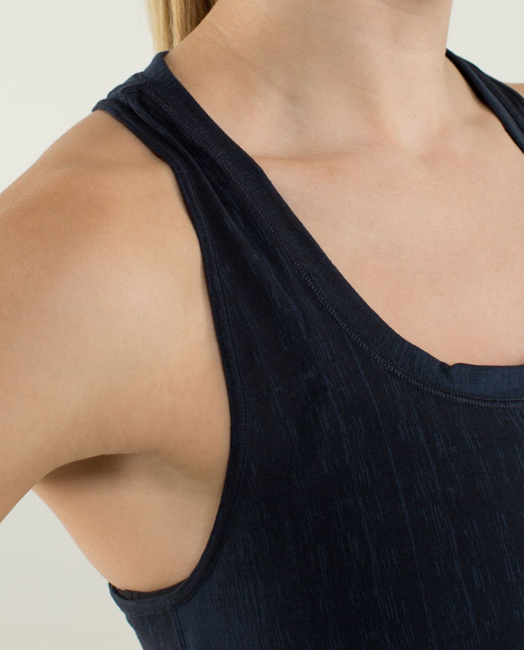 Lululemon Yogi Racer Tank - Misty Stripe Burnout Inkwell