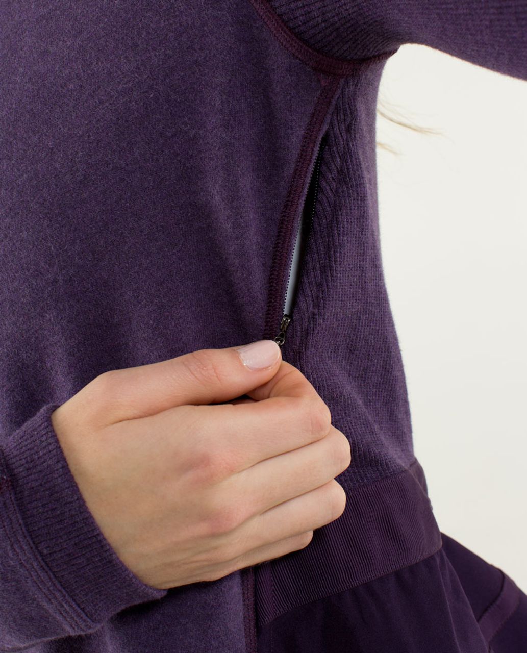 Lululemon Ruffled Up Pullover - Heathered Deep Zinfandel / Winter Orchid / Deep  Zinfandel - lulu fanatics