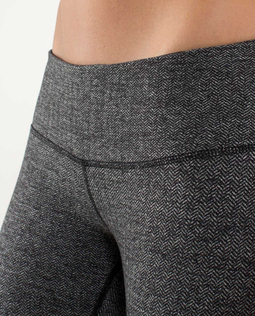 Lululemon Wunder Under Pant Heathered Herringbone Black Size 4