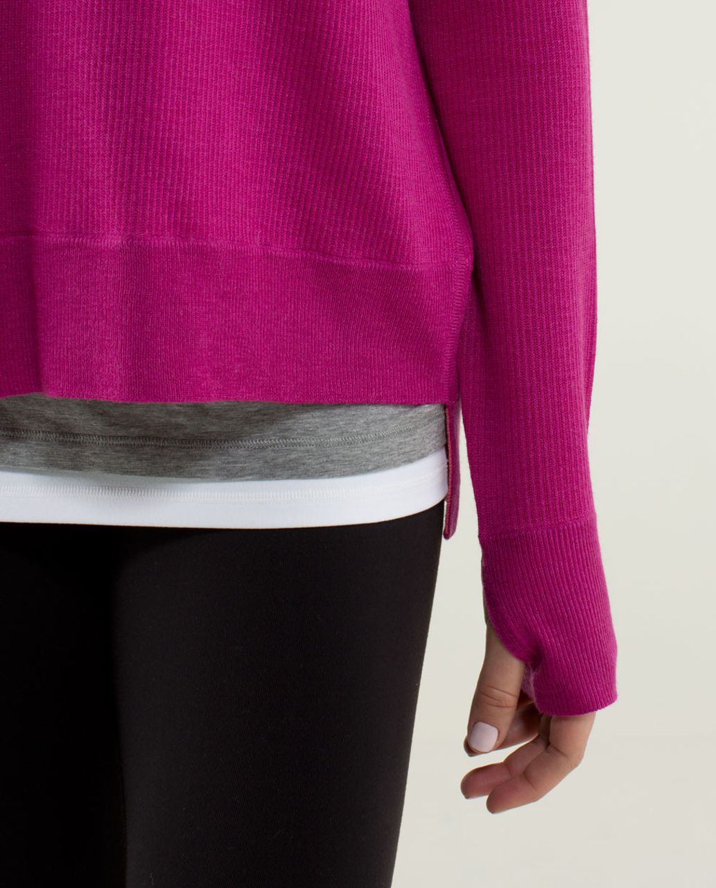 Lululemon Pure Balance Sweater - Raspberry / Guava Lava