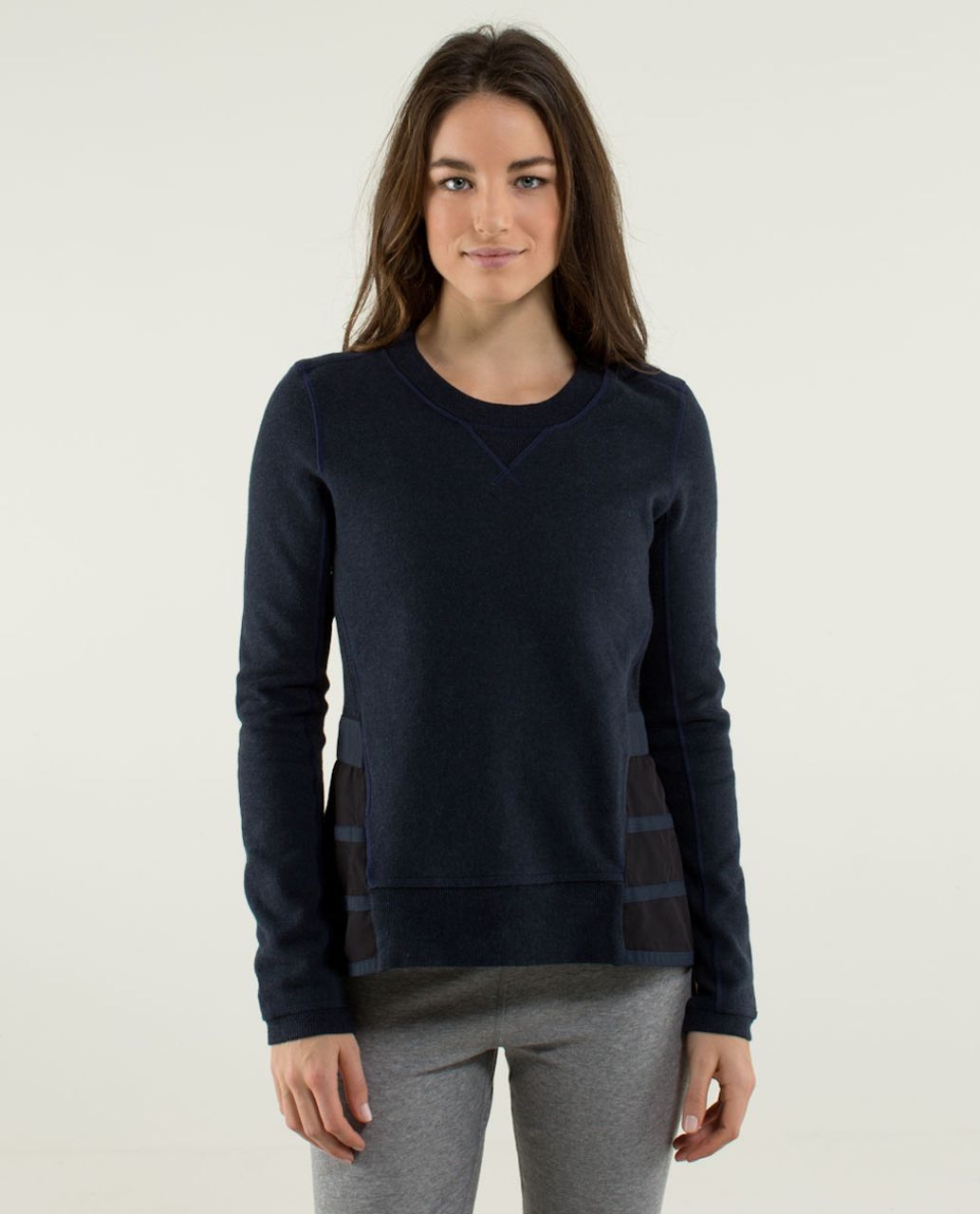 Lululemon Ruffled Up Pullover - Heathered Inkwell / Inkwell - lulu fanatics