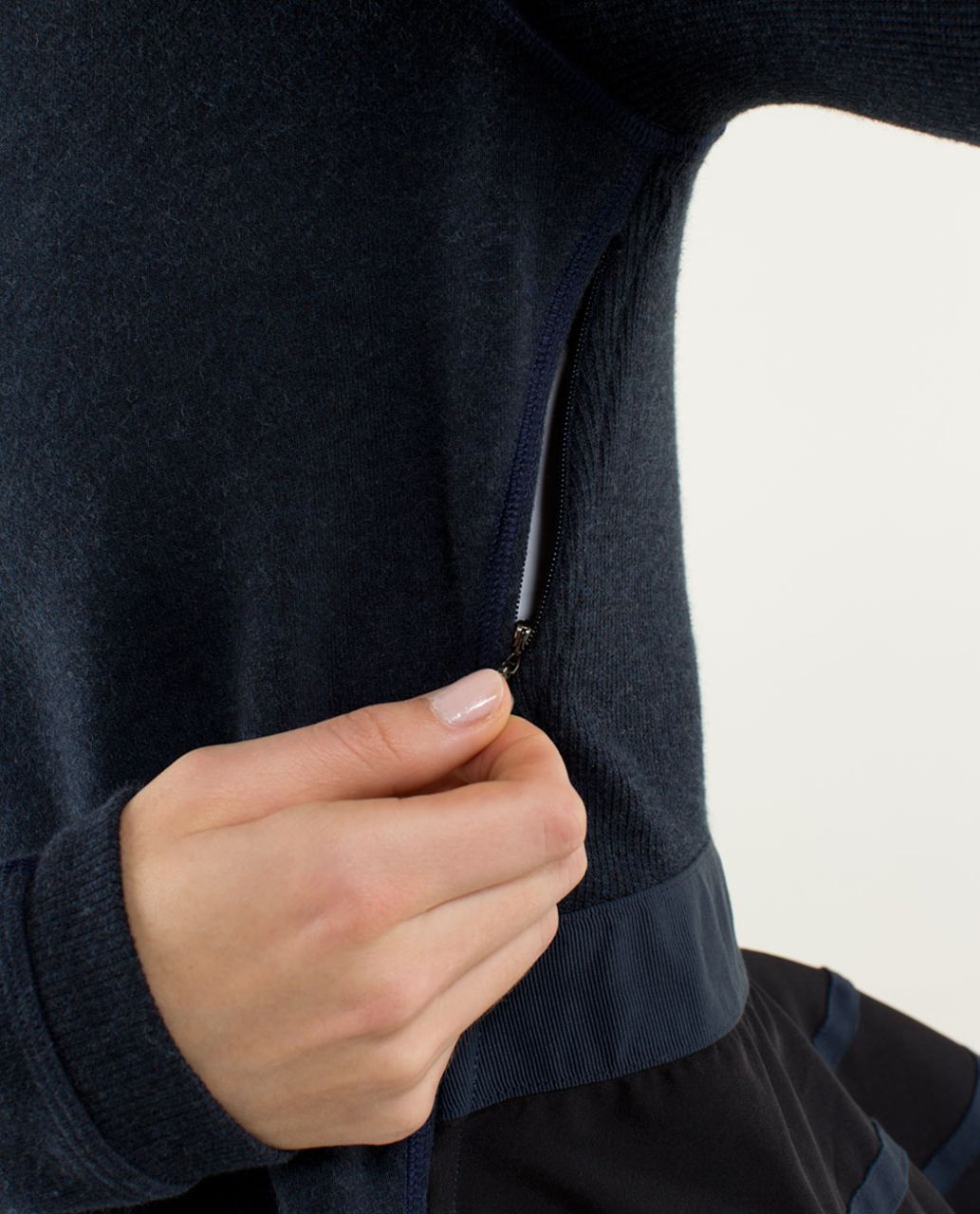 Lululemon Ruffled Up Pullover - Heathered Inkwell / Inkwell