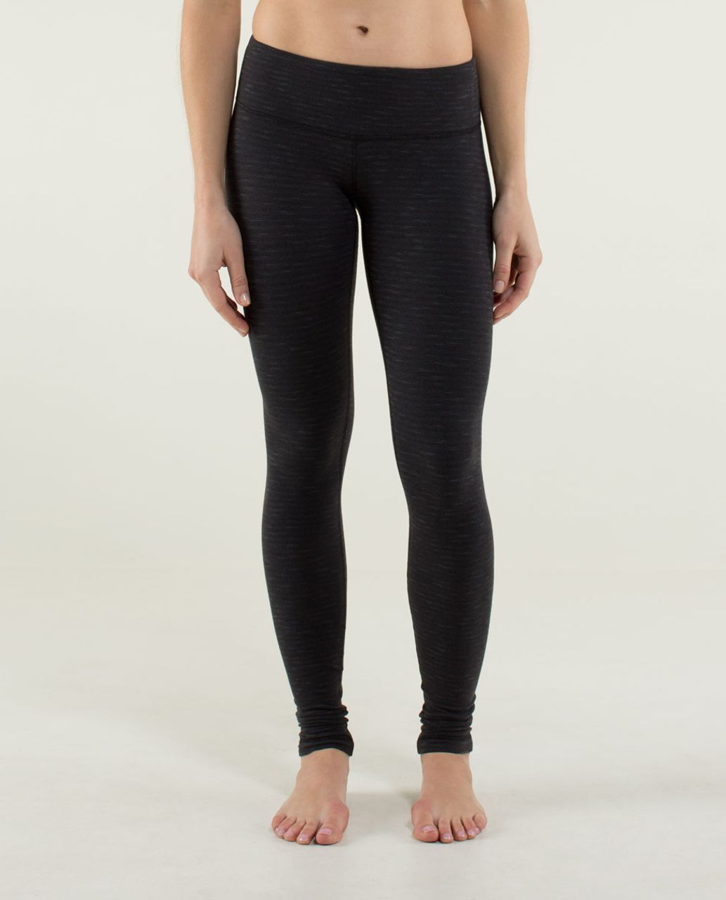 Lululemon Wunder Under Pant - Pique Luon Black / Black