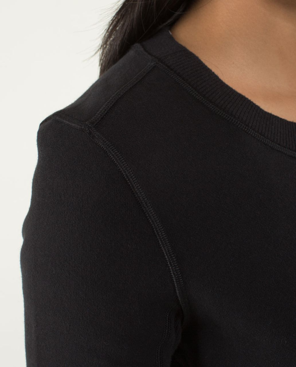 Lululemon Sweatshirt Size 10 Black Pullover Ruffle Sleeves Ruffle Cuff Read