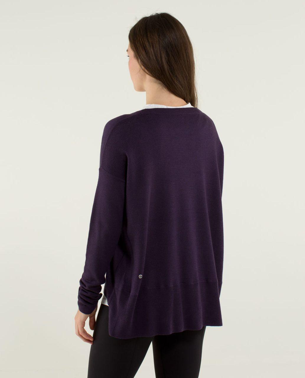 Lululemon Pure Balance Sweater - Deep Zinfandel / Winter Orchid