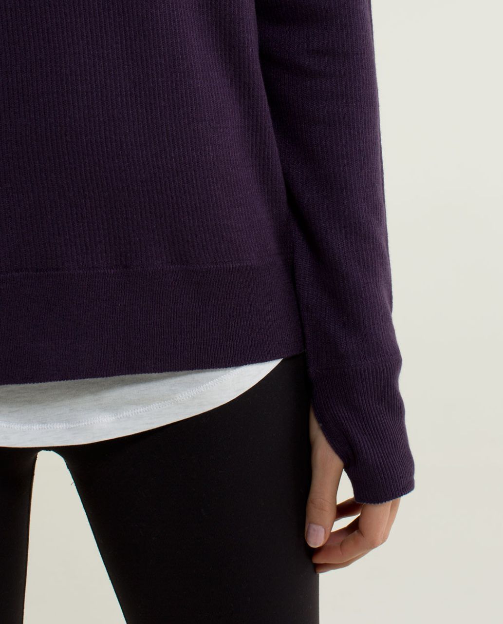 Lululemon Pure Balance Sweater - Deep Zinfandel / Winter Orchid