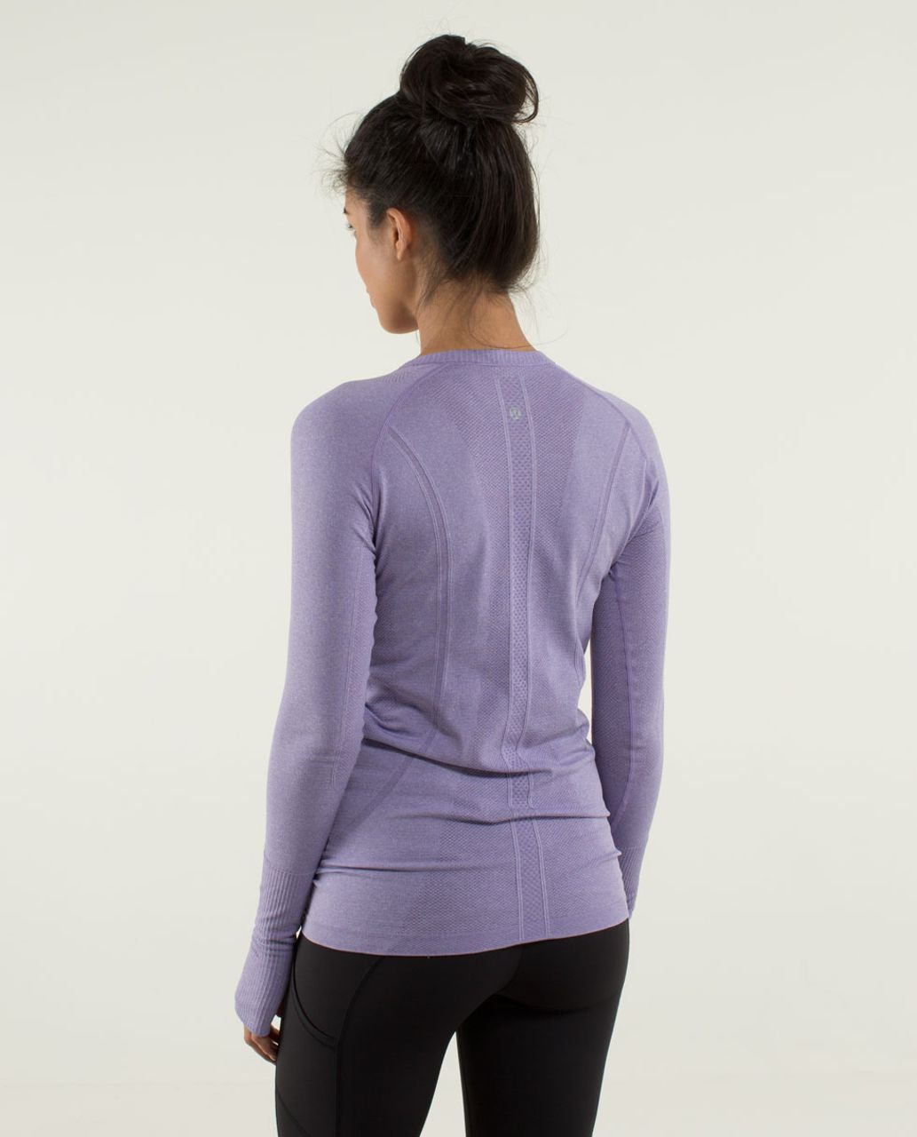 Lululemon Run:  Swiftly Tech Long Sleeve - Heathered Winter Orchid