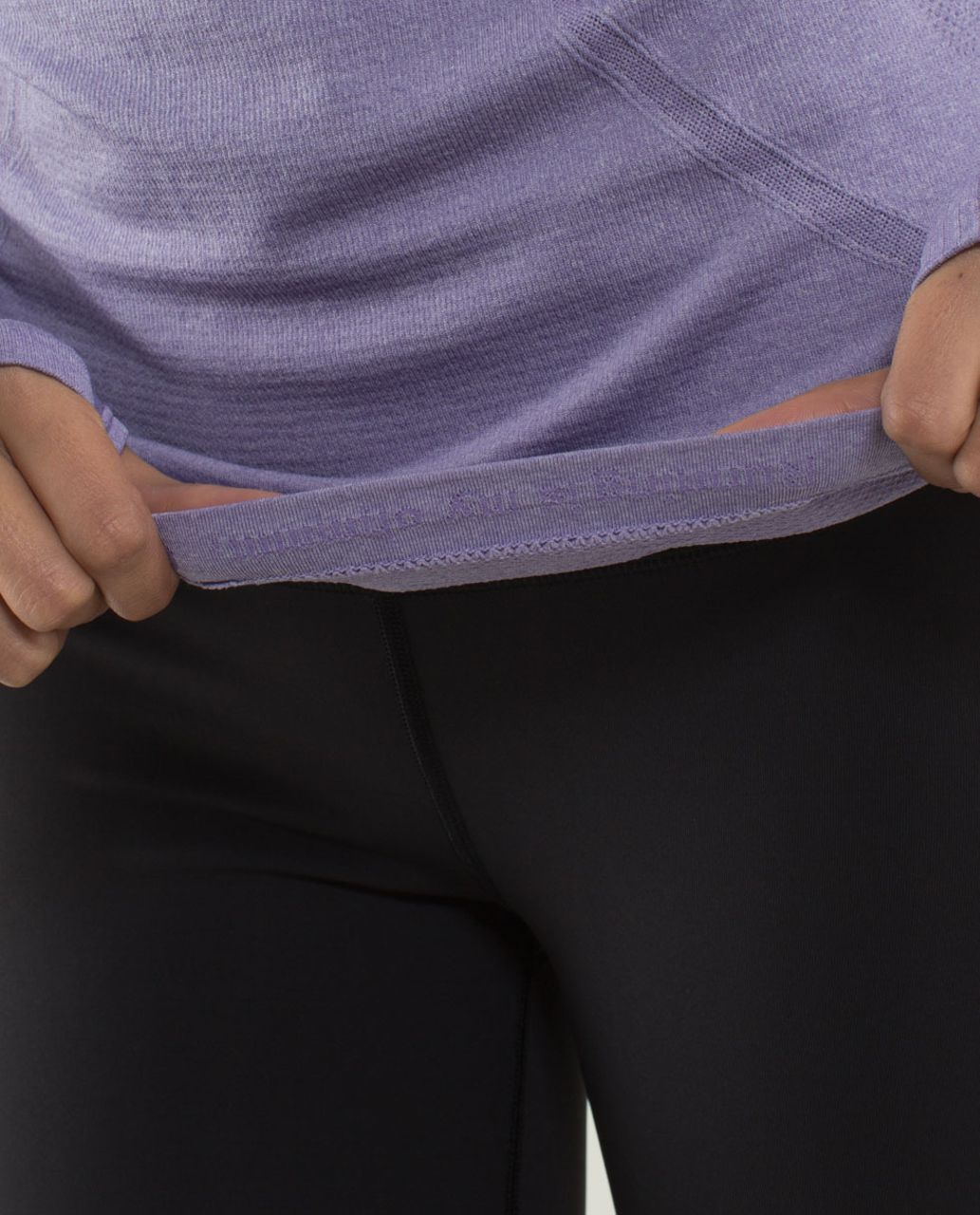 Lululemon Run:  Swiftly Tech Long Sleeve - Heathered Winter Orchid