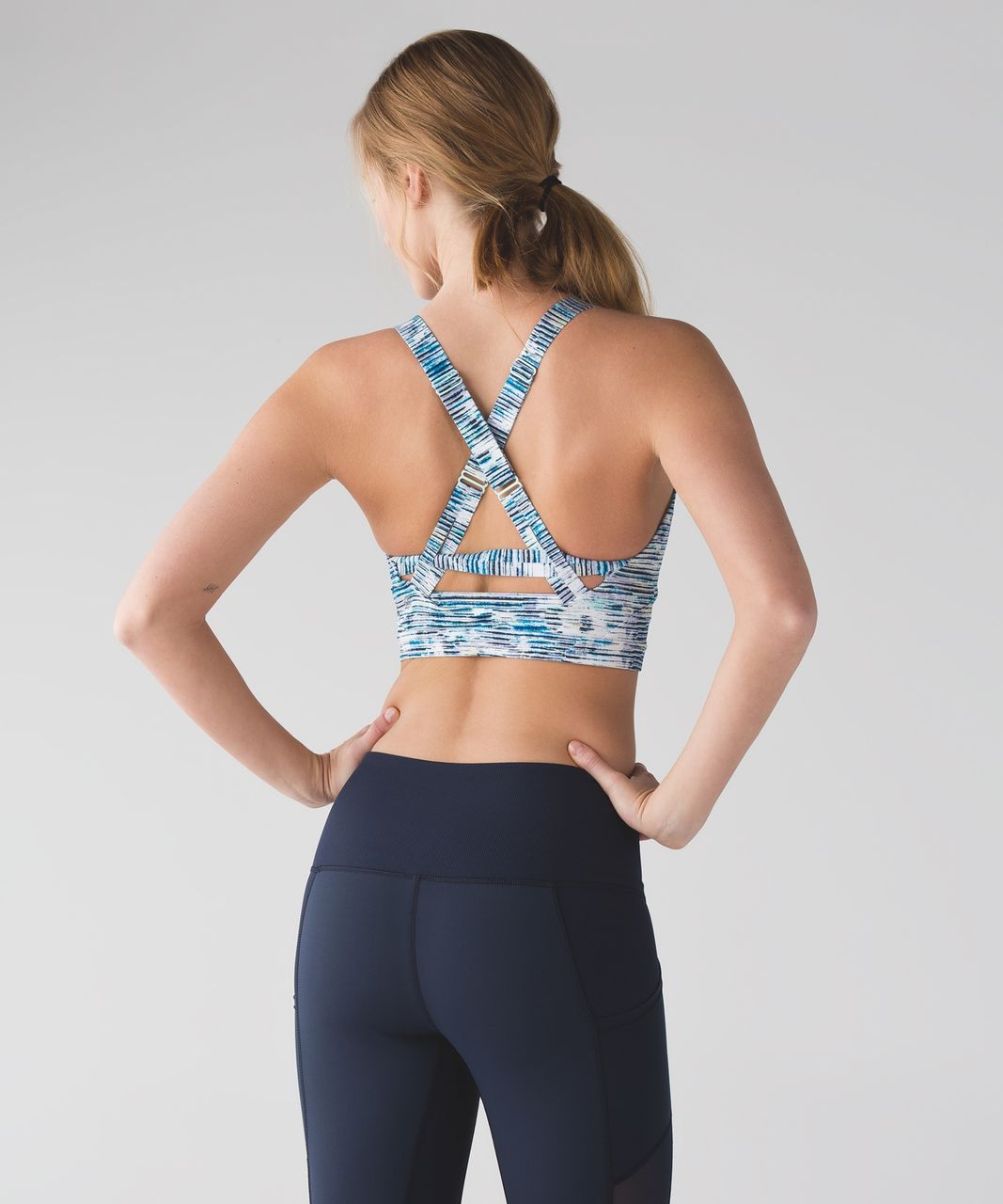 Lululemon Pure Practice Bra - Blurry Belle Multi / Sea Mist