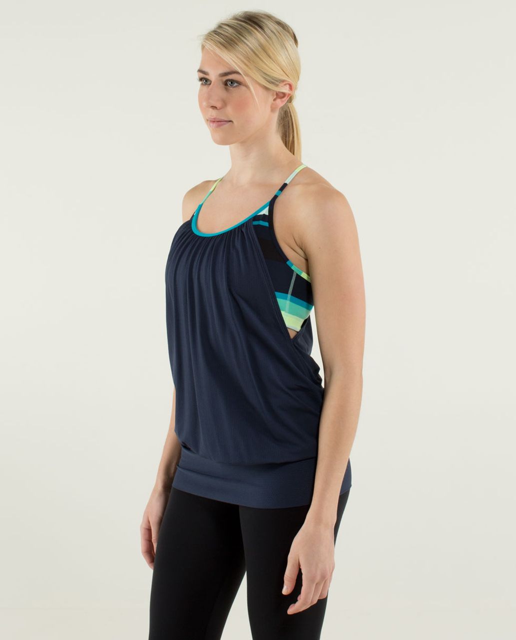 Lululemon Let It Loose Tank - Surge / Surge Wee Stripe - lulu fanatics