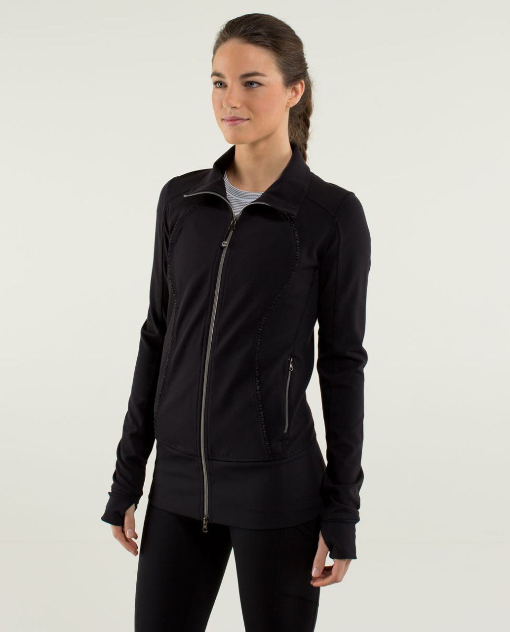 Lululemon Nice Asana Jacket *Ruffle - Black