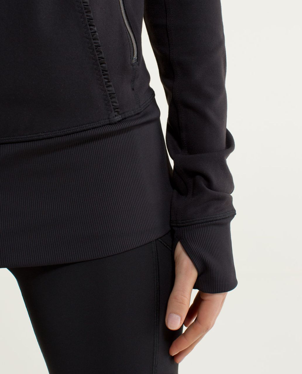 Lululemon Nice Asana Jacket *Ruffle - Black