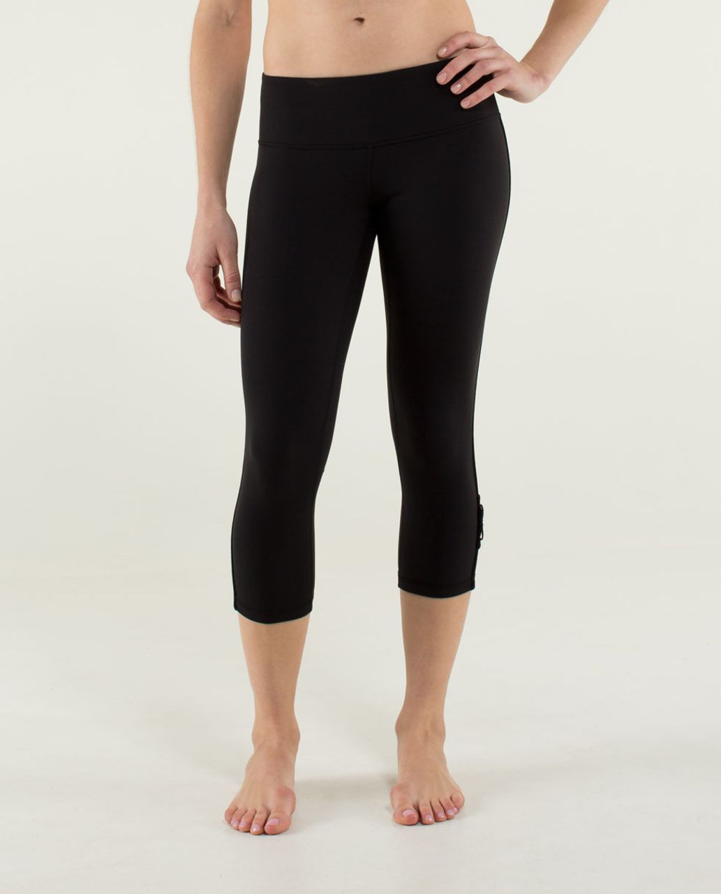 Lululemon Wunder Under Crop *Bow - Black