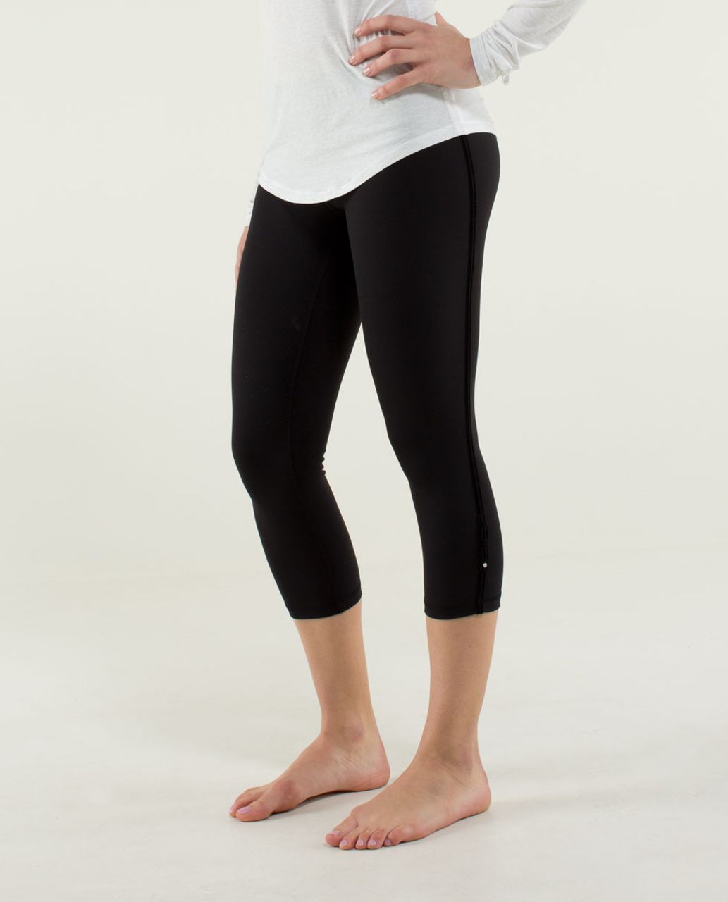 Lululemon Wunder Under Crop *Bow - Black