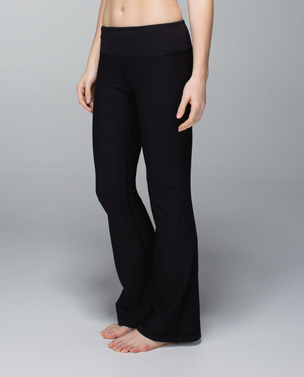 Lululemon Groove Pant (Regular) *Full-On Luon - Black / Quilt Winter 13-07