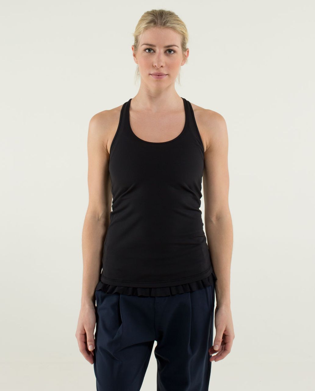 Lululemon Cool Racerback *Ruffled Hem - Black