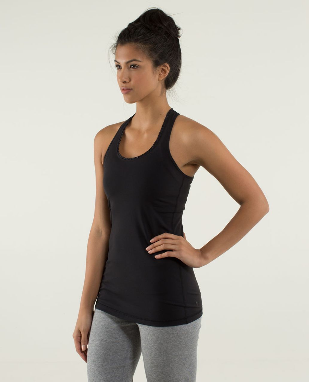 Lululemon Cool Racerback *Ruffle - Black