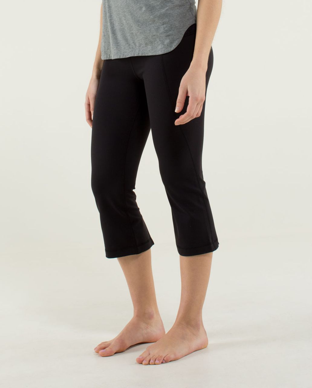 Lululemon Gather & Crow Crop *Full-On Luon - Black / Beautiful