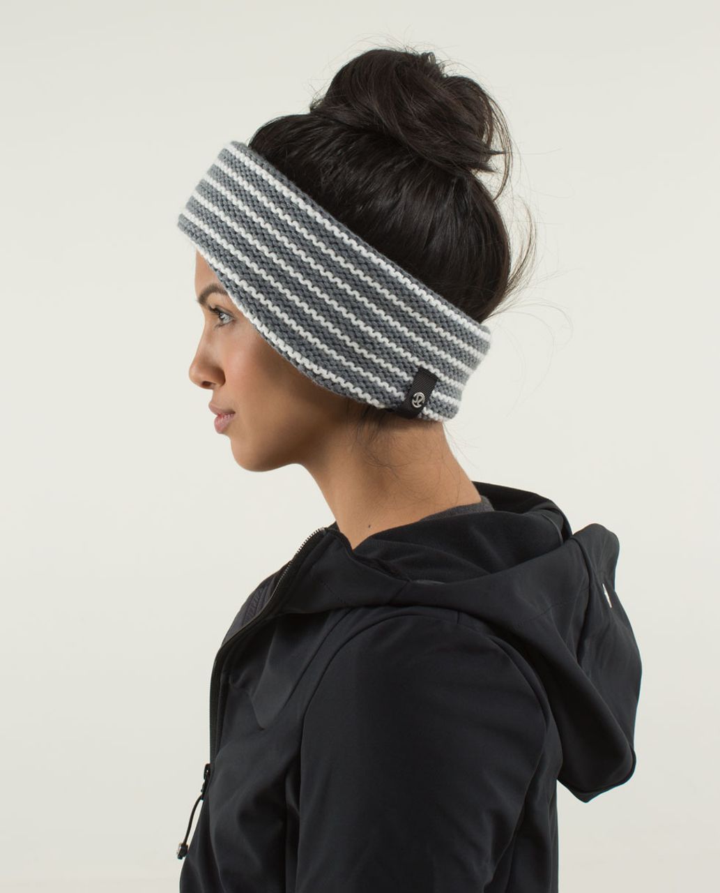 Lululemon Keepin' It Cozy Ear Warmer - Heathered Medium Grey / Angel Wing