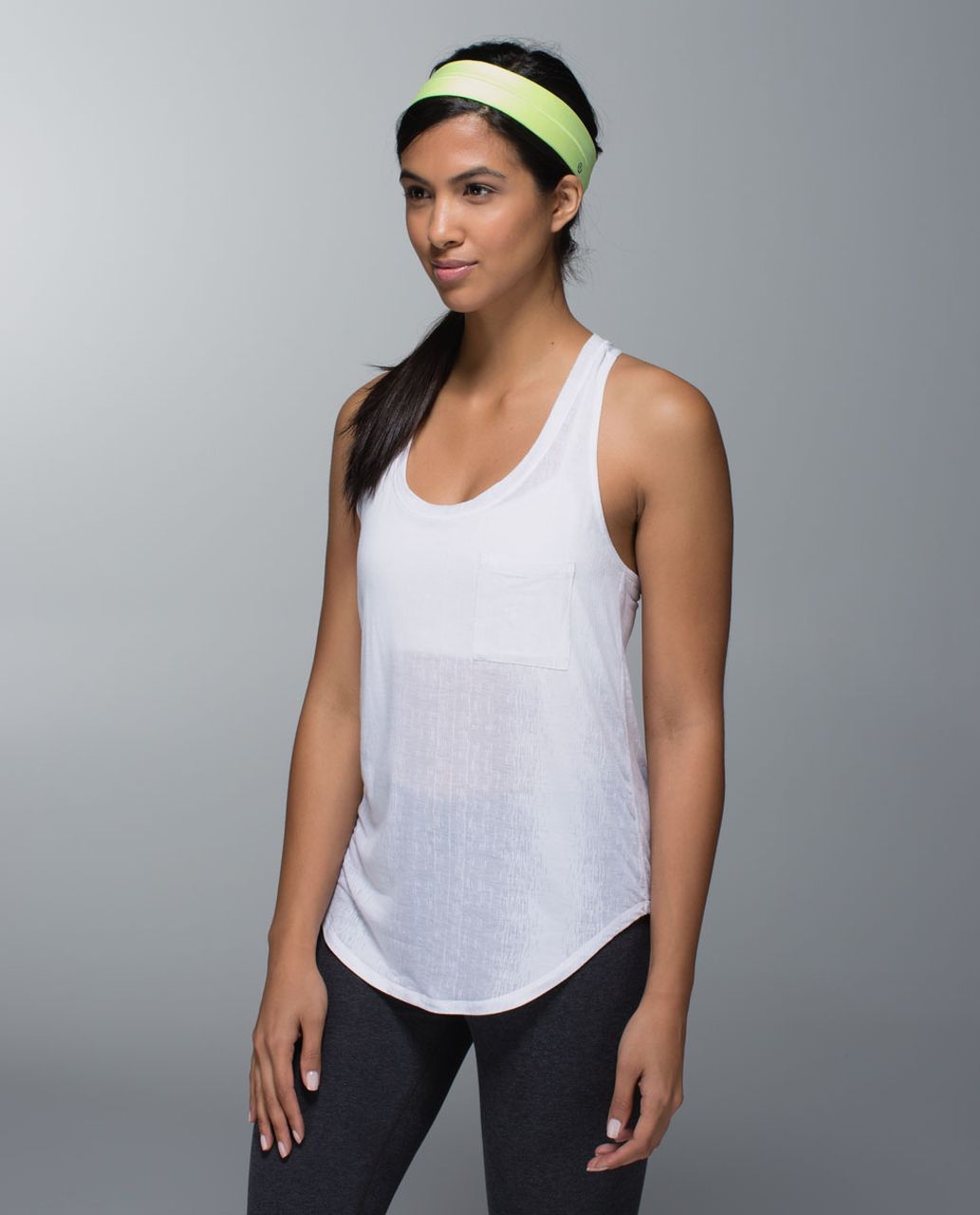 Lululemon Fly Away Tamer Headband - Clear Mint