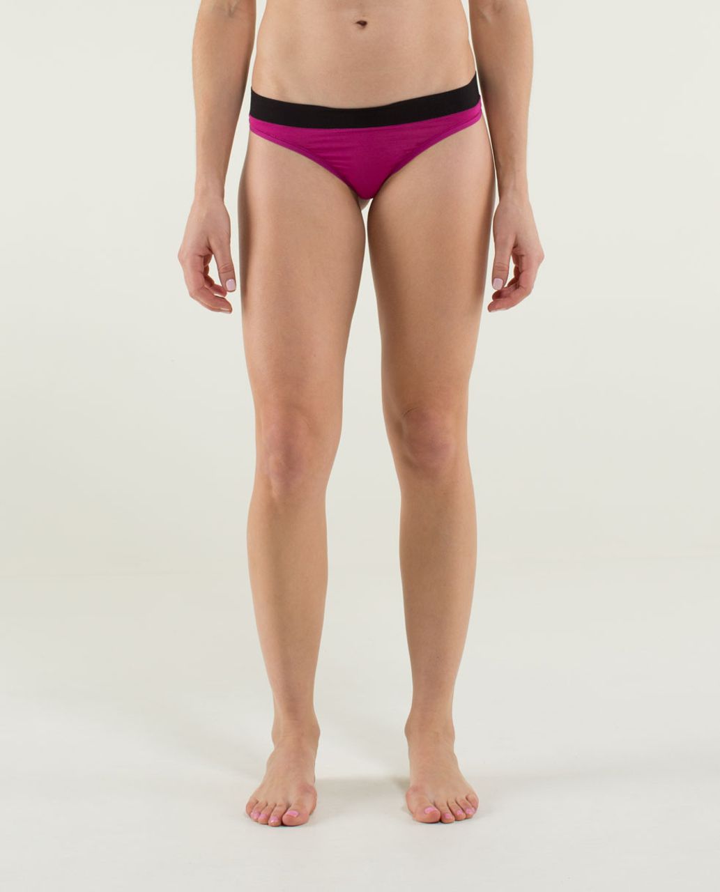 Lululemon Mula Bandhawear Thong - Floral Stitch Pink Taupe Moss