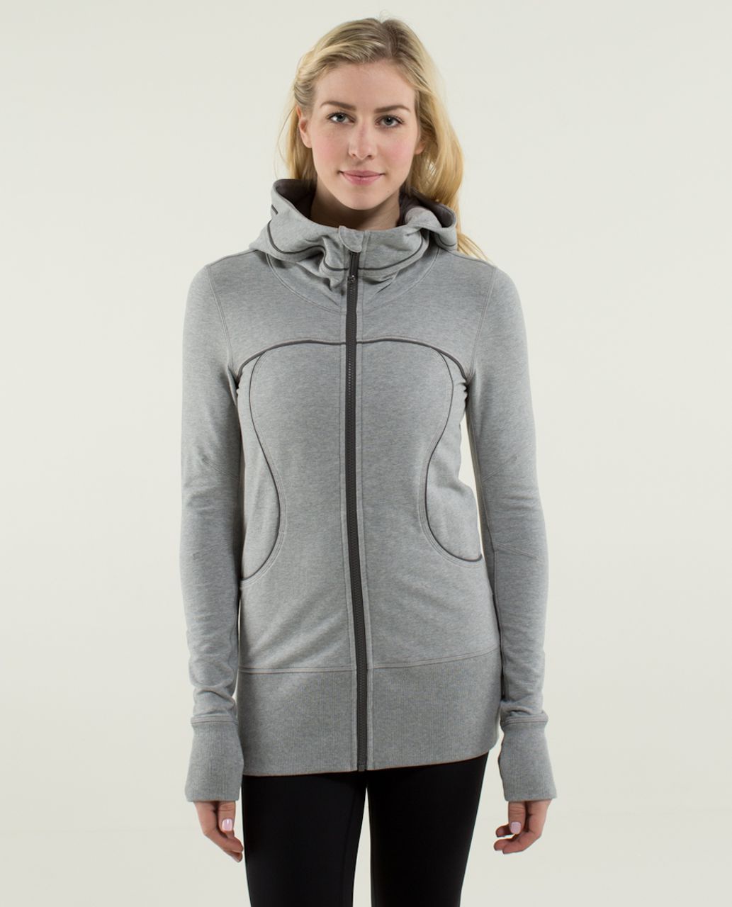 Lululemon Live Simply Jacket II - Heathered Medium Grey / Ambient Grey / Soot Light