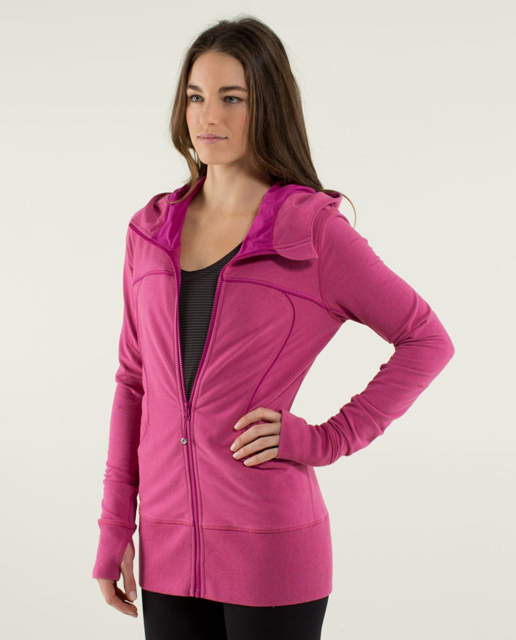 Lululemon Live Simply Jacket II - Heathered Raspberry / Heathered Raspberry