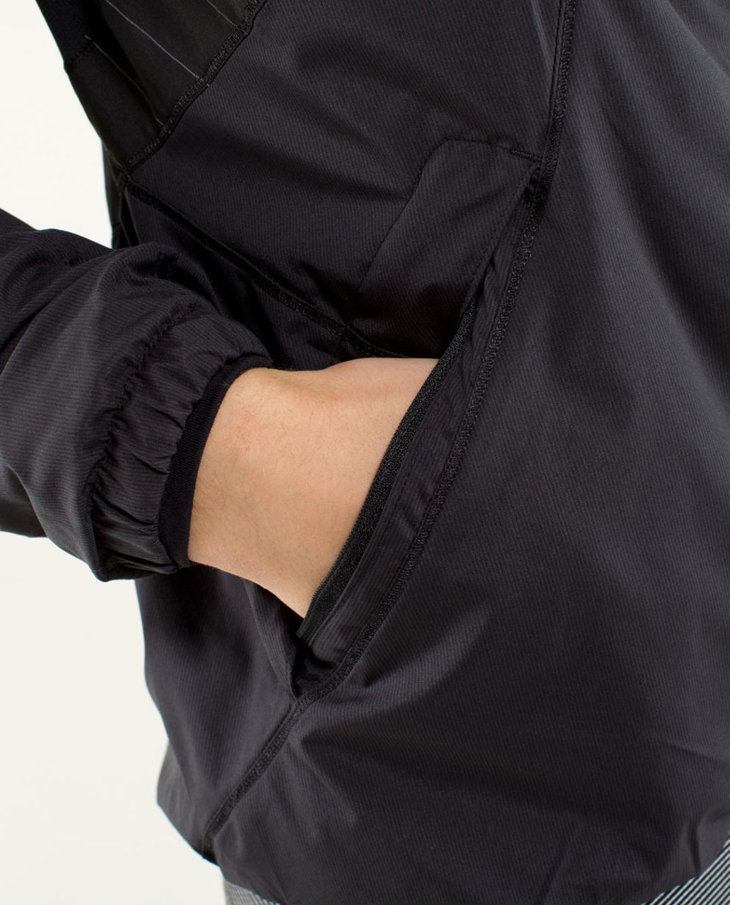 Lululemon Run: Hustle Jacket - Black / Black - lulu fanatics