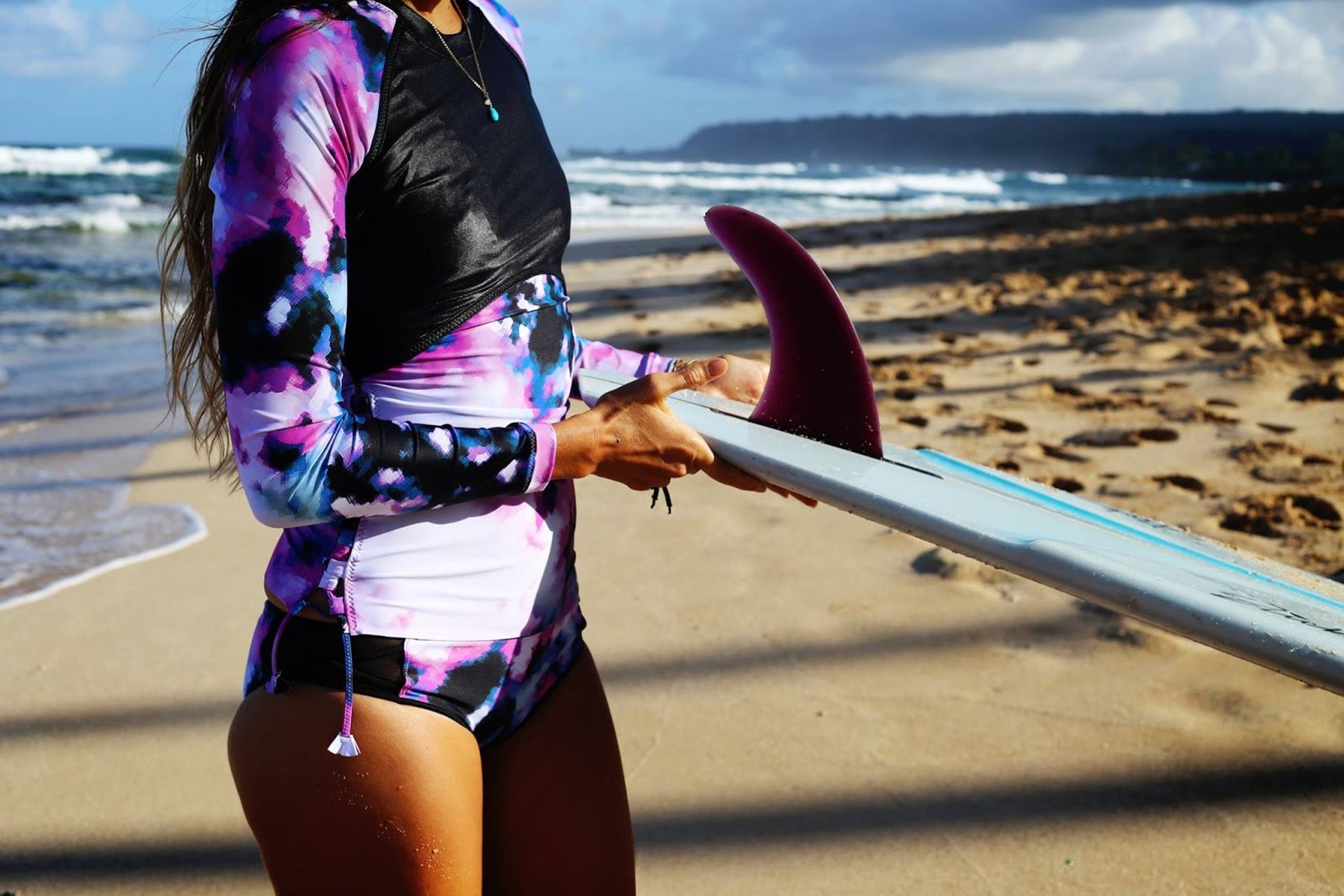 Lululemon Water:  Salty Swim Rashguard - Blooming Pixie Multi / Black