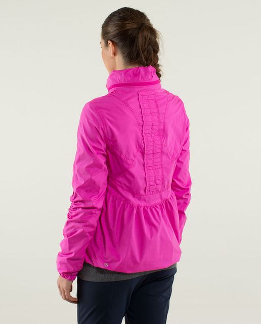 Lululemon Stride Jacket - Paris Pink White Microstripe / Paris Pink - lulu  fanatics