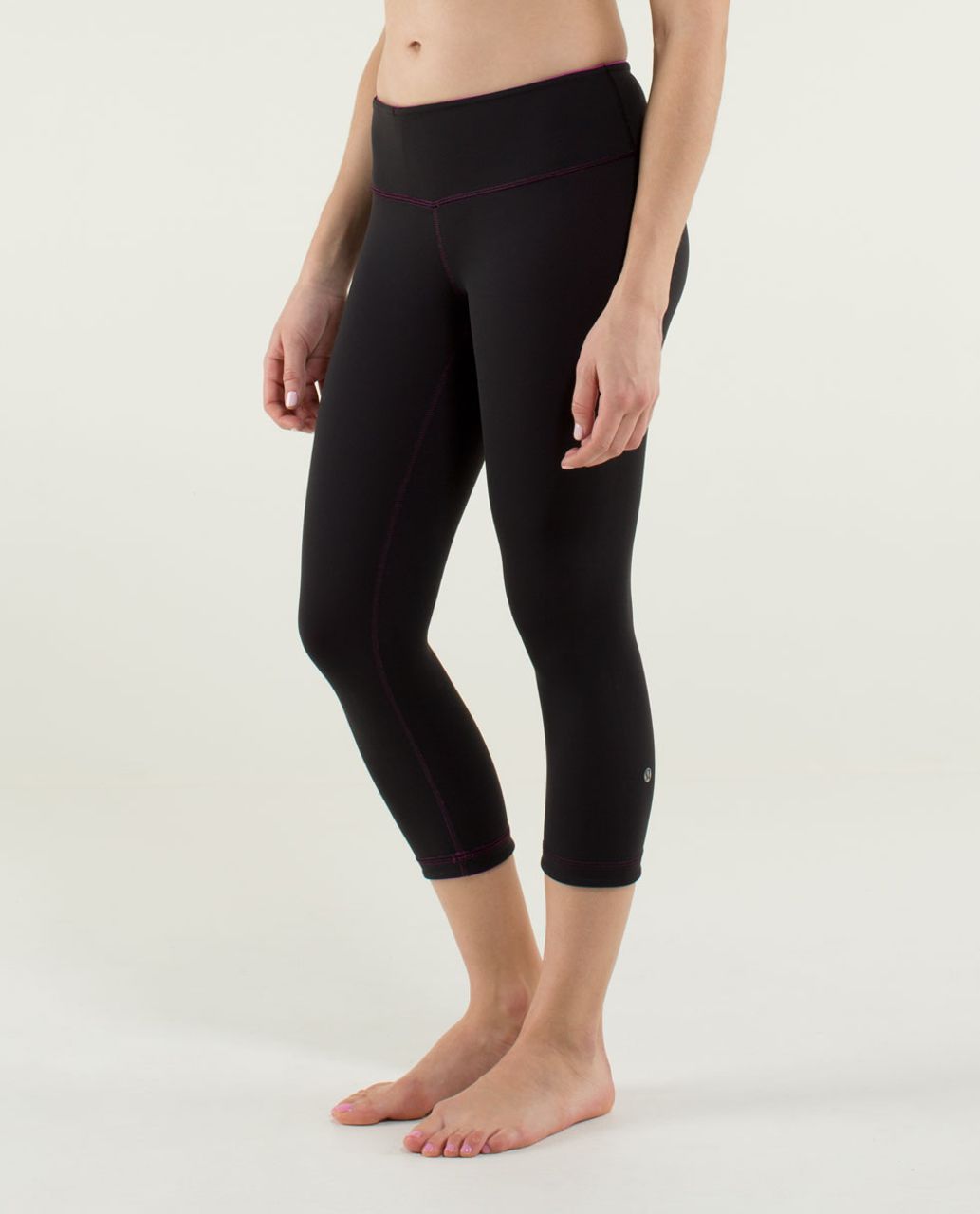 Lululemon Wunder Under Crop *Reversible - Black / Paris Perfection ...