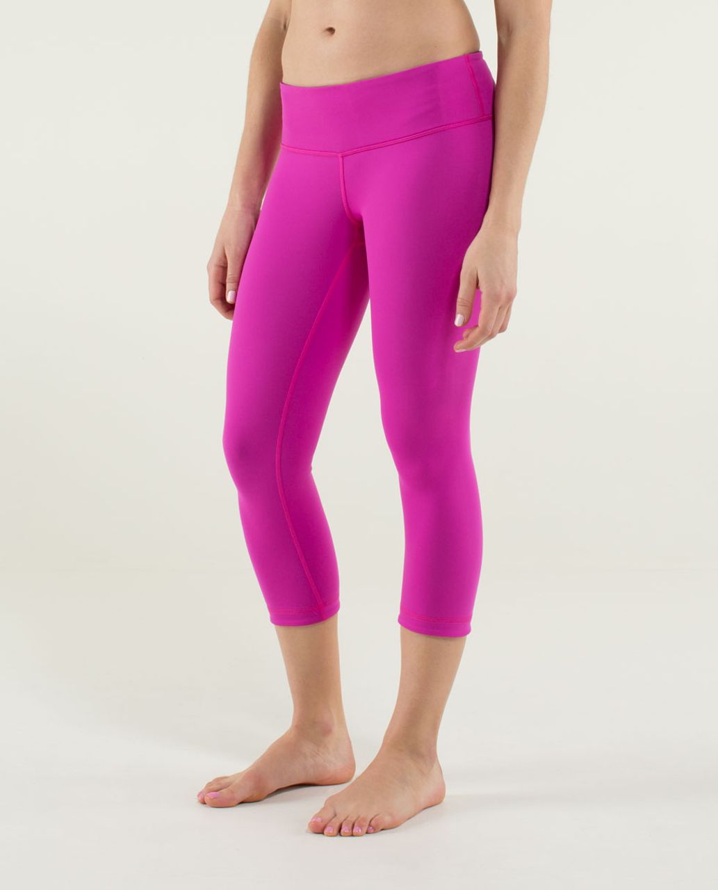 Lululemon Wunder Under Crop *Reversible - Black / Paris Perfection