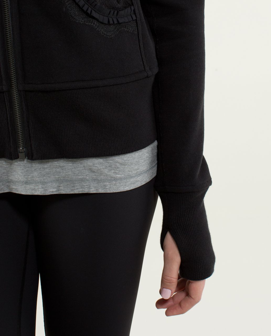 Lululemon Scuba Hoodie *Lux Ruffle - Black