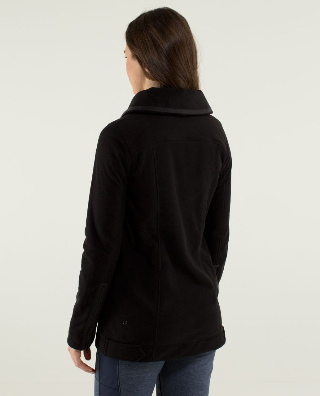 lululemon athletica, Jackets & Coats, Lululemon Emerge Renewed  Asymmetricalzip Moto Jacket In Black Herringbone