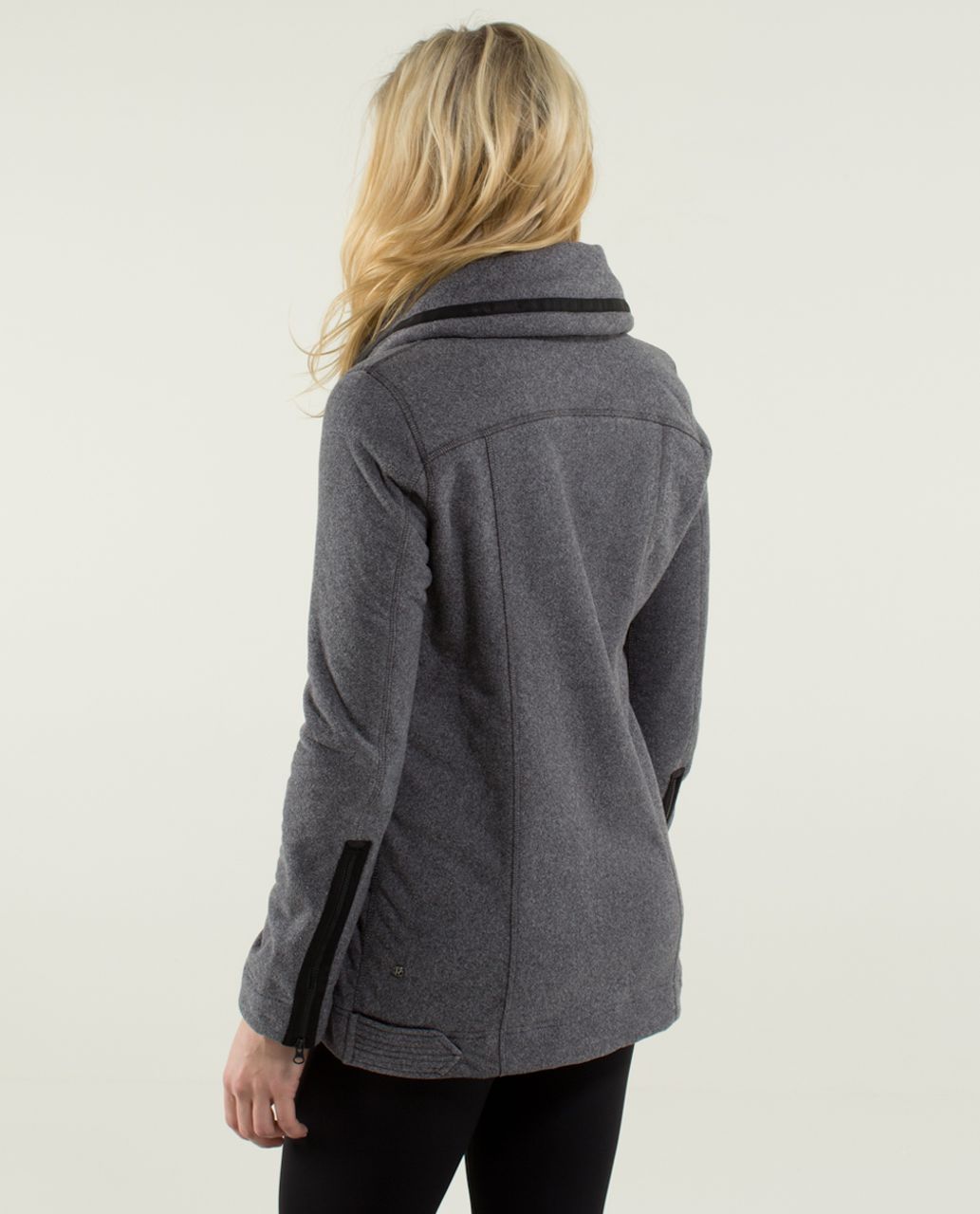 Lululemon Moto Jacket - Black / Ambient Grey / Black