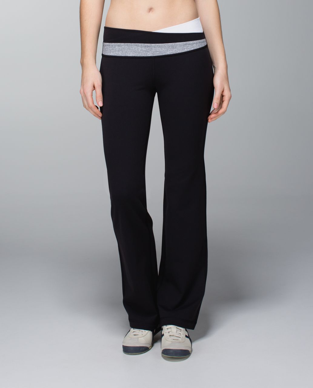 Lululemon Astro Pant (Regular) *Full-On Luon - Black / White / Heathered Herringbone Heathered Black White