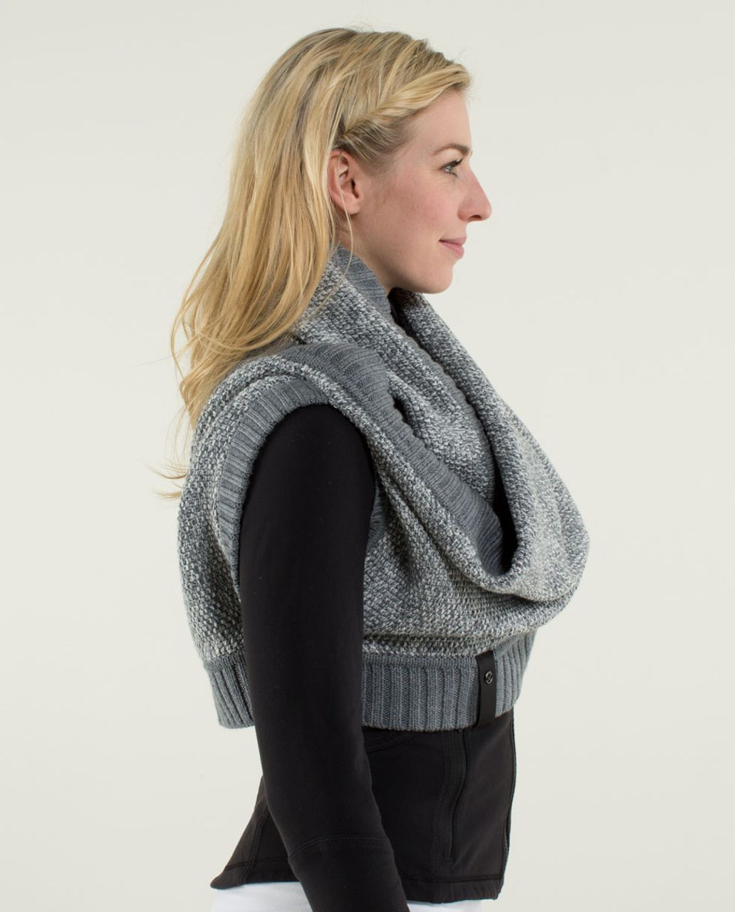 Lululemon Wool-Blend Square Scarf - Graphite Grey - lulu fanatics