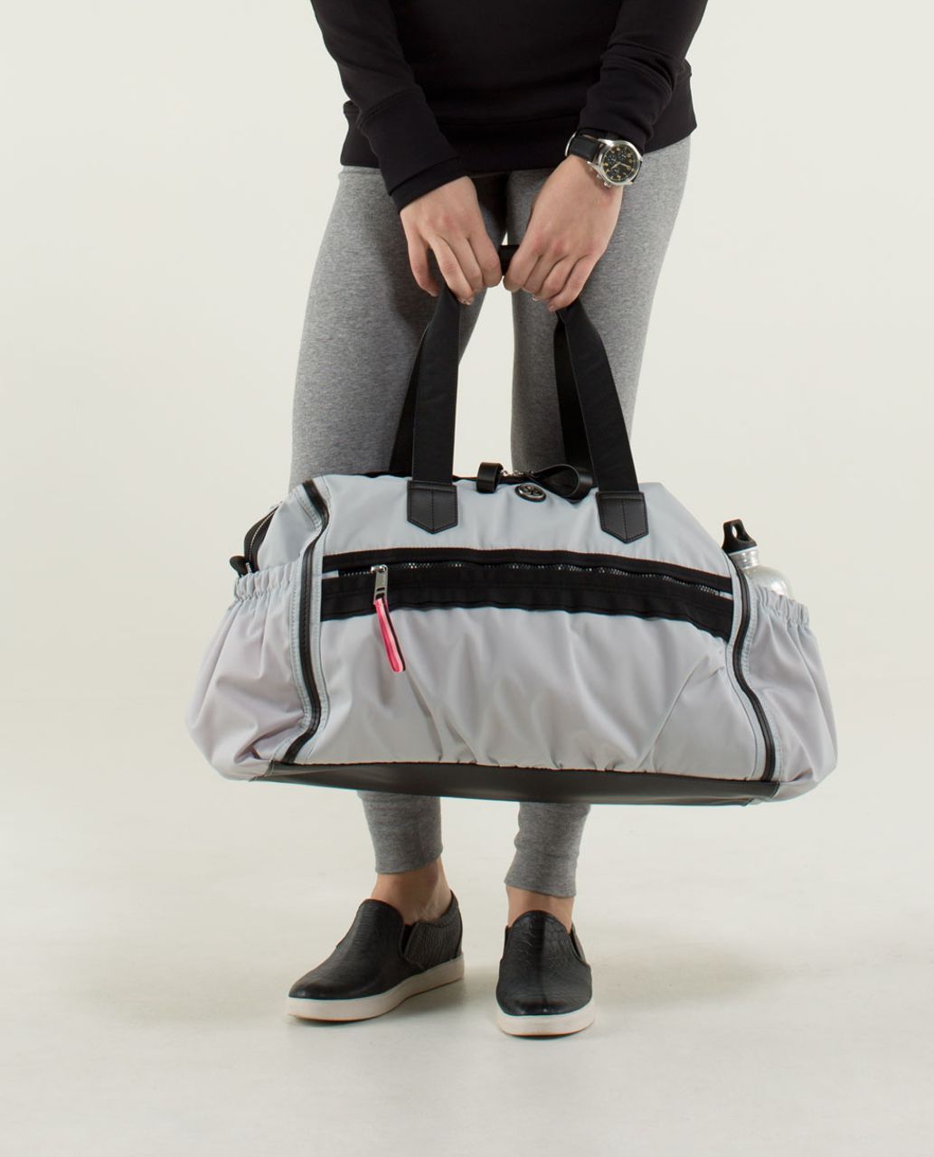 Lululemon Weekend Warrior Bag - Silver Spoon / Bleached Coral / Black