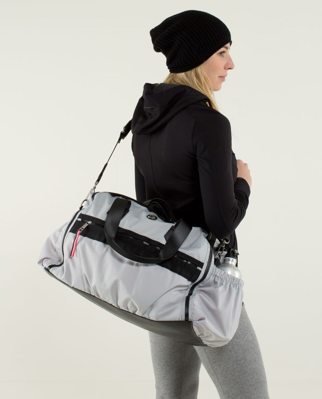 Lululemon Weekend Warrior Bag - Silver Spoon / Bleached Coral / Black