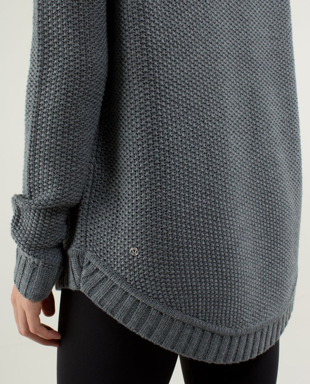 Heathered Medium Gray Bellevue Brushed Wool Knit