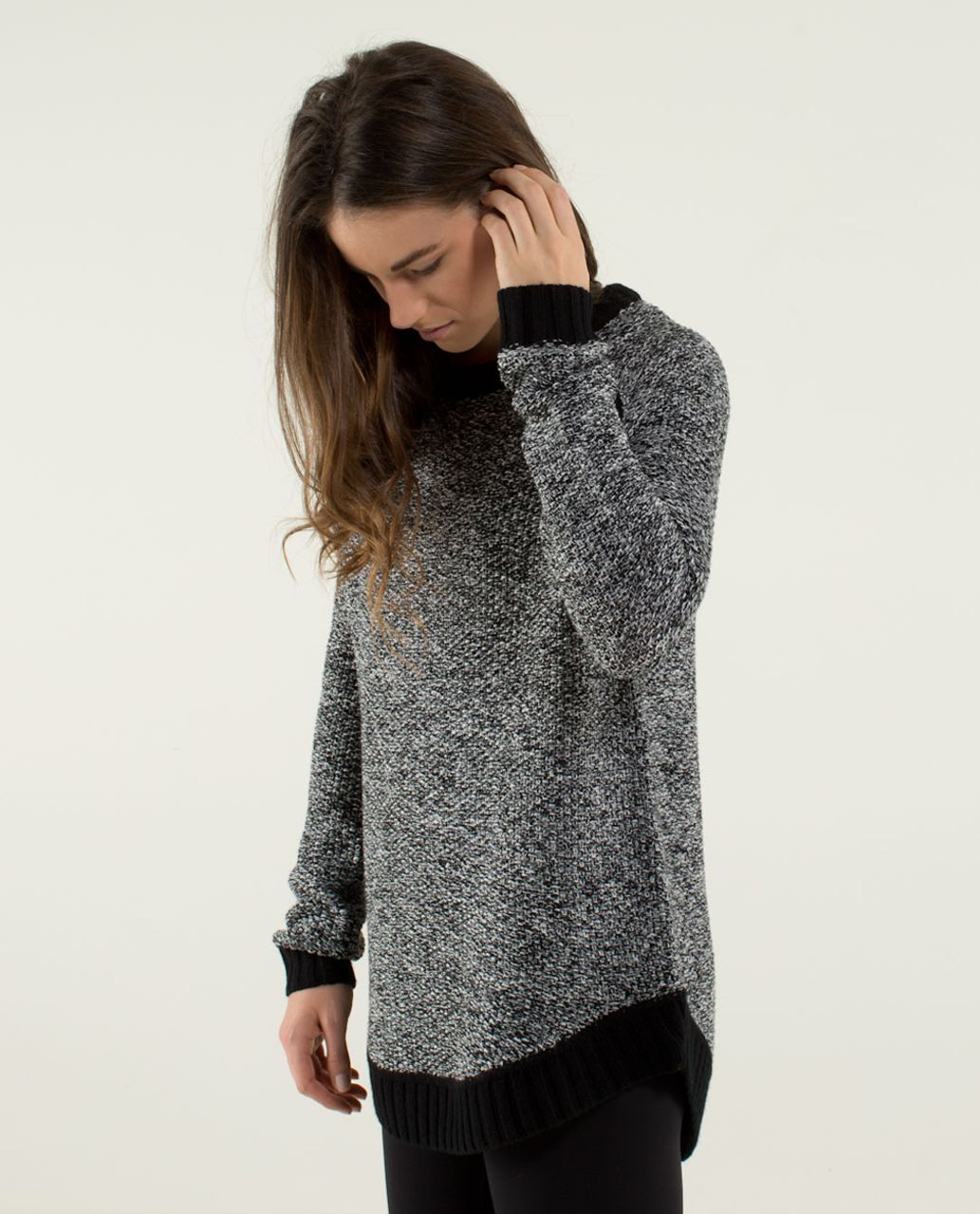 Lululemon Passage Sweater - Black / Angel Wing