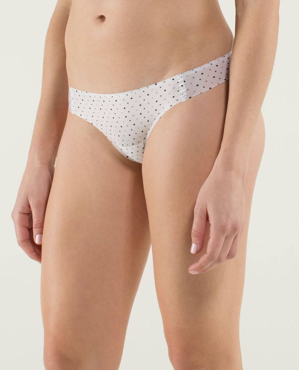 Lululemon Light As Air Thong - Chevron Dot White